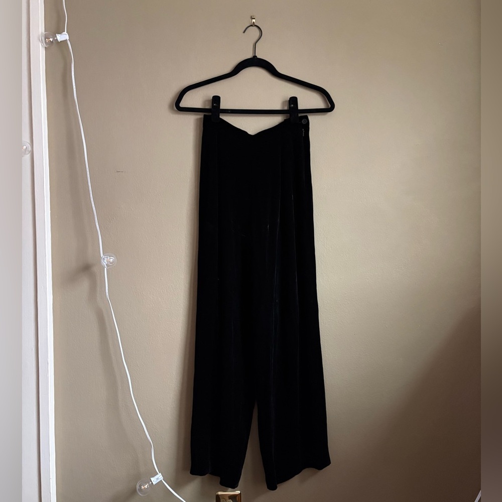 Ann Taylor silk velvet pants - Picture 2 of 7
